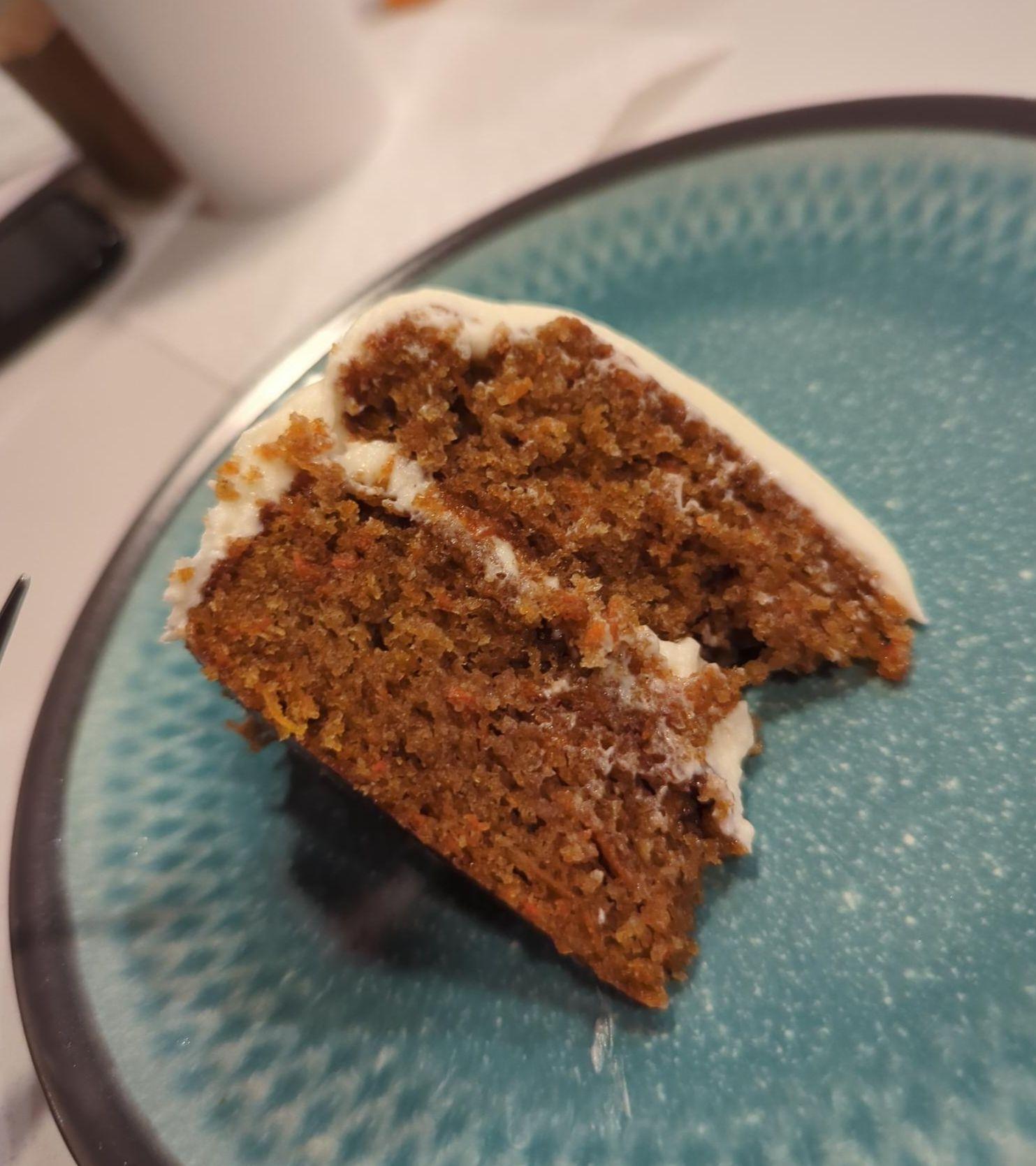 Carrot cake slice